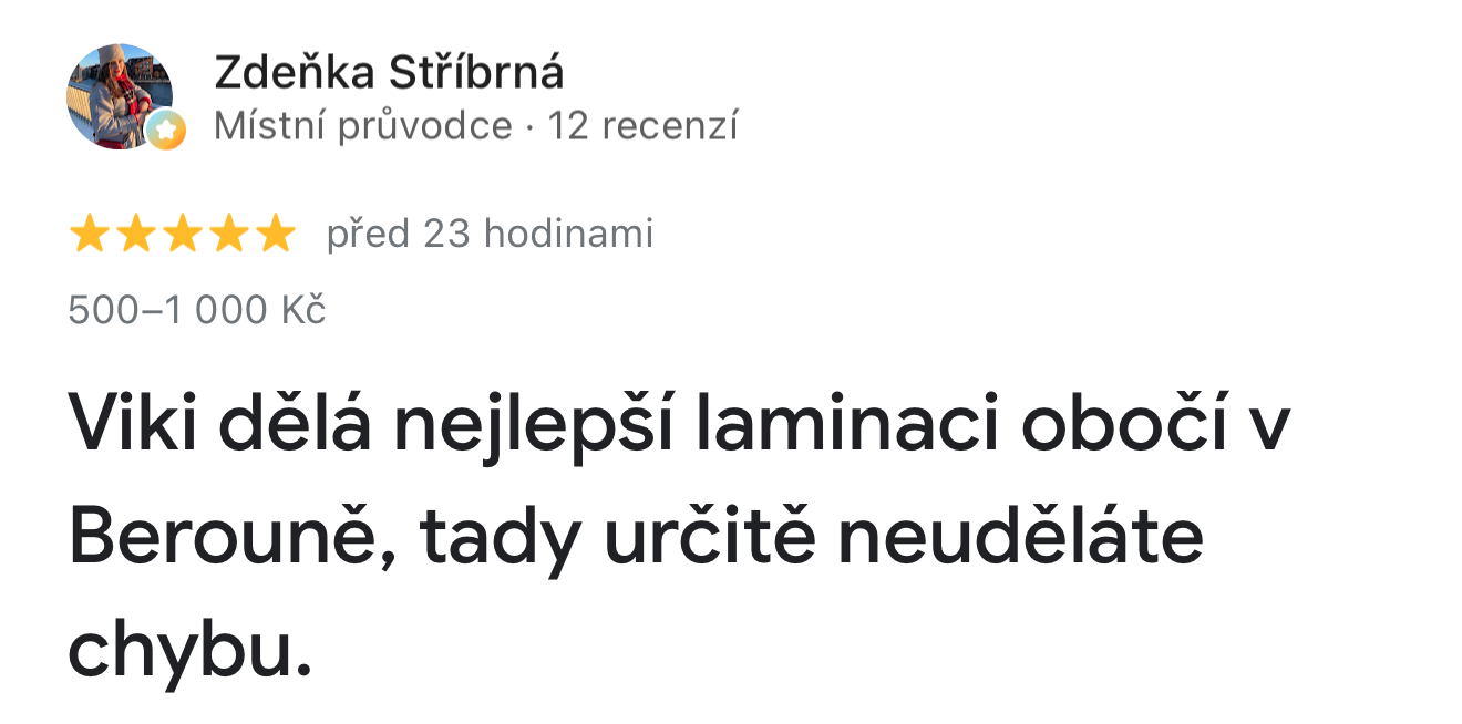 Recenze klientky 18
